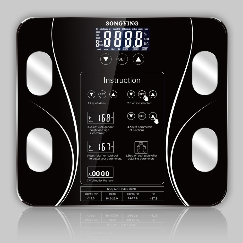 13 Body Index Electronic Smart Weighing Scales Bathroom Body Fat bmi Scale Digital Human Weight Mi Scales Floor lcd display