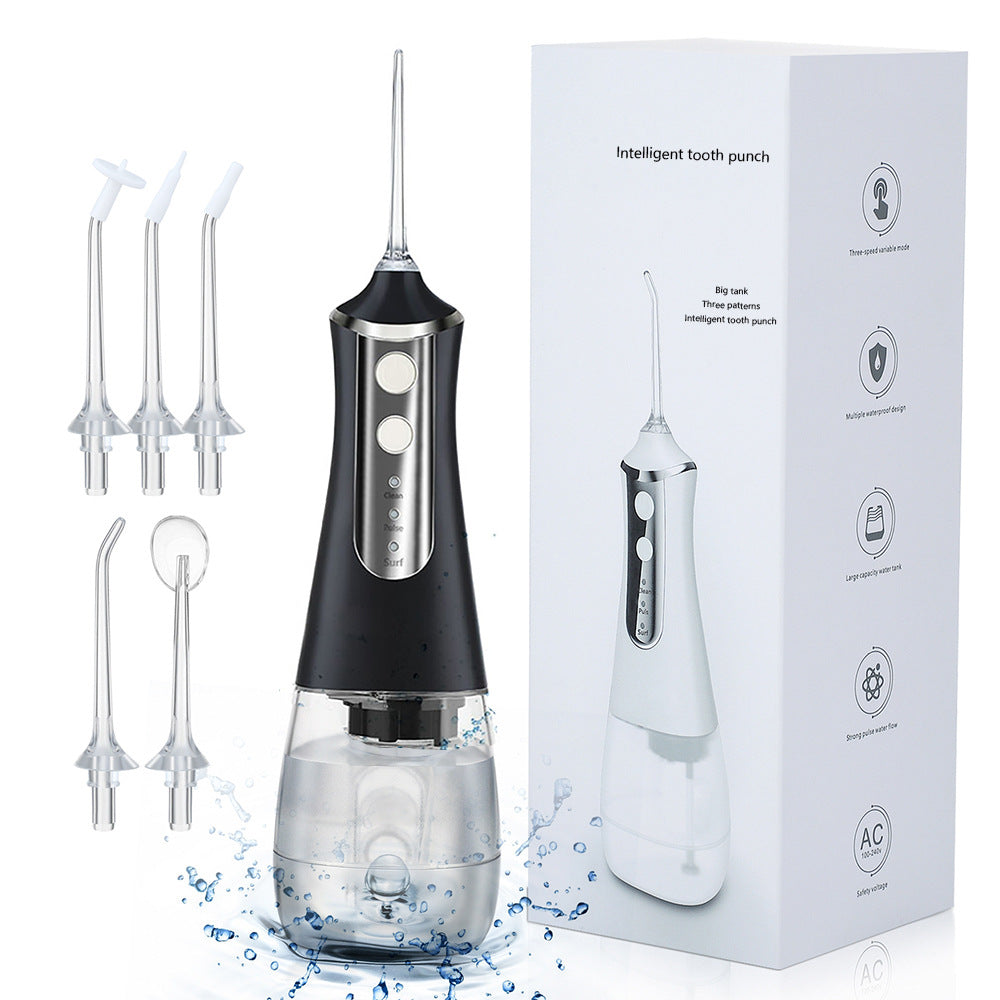 3-Speed Tooth Rinser Electric Oral Tooth Cleaning Device Water Floss Household Portable Tooth Cleaner Tooth Cleaning Device