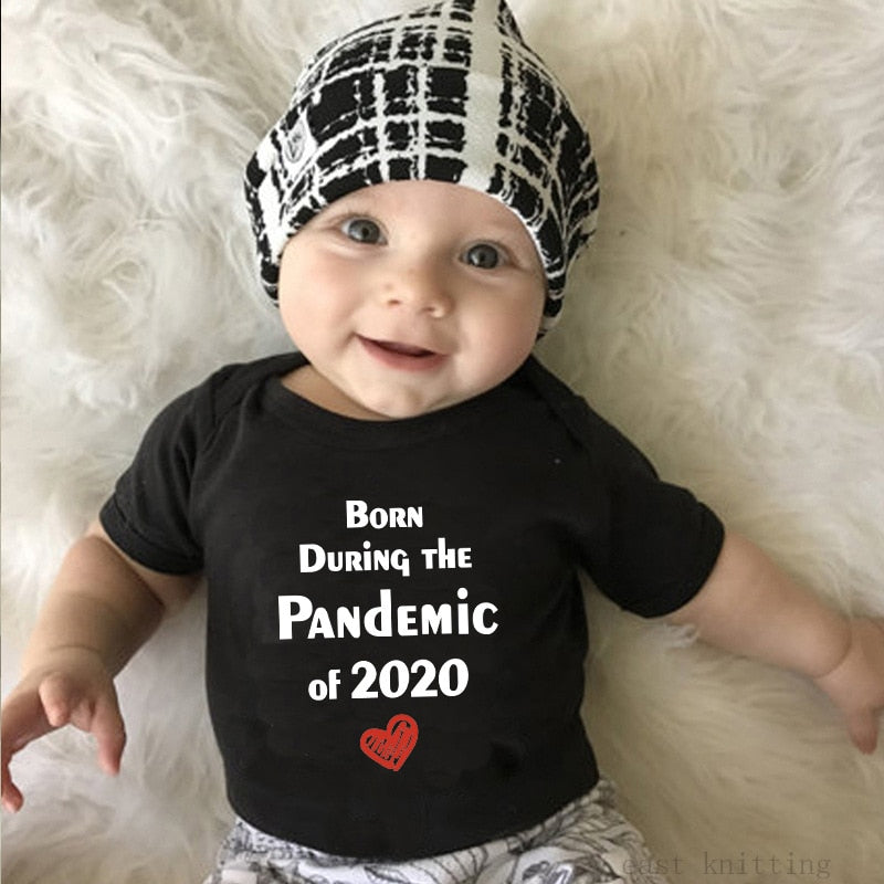 2020 Newborn Baby Onesies Born 2020 Printed Letter Short Sleeved Toddler Girls Romper Kids Summer Clothes Roupa De Bebes Pajamas