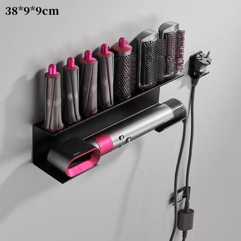 Dyson Hair Dryer Rack Hole-Free Toilet Wall-Mounted Rack Towel Rack Bathroom Storage Toilet Rack