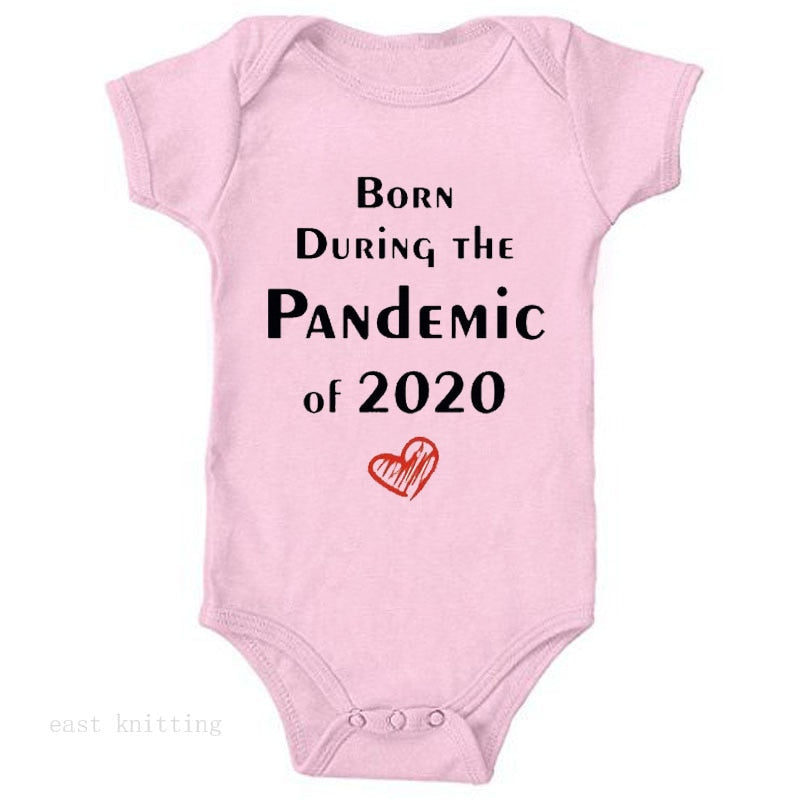 2020 Newborn Baby Onesies Born 2020 Printed Letter Short Sleeved Toddler Girls Romper Kids Summer Clothes Roupa De Bebes Pajamas