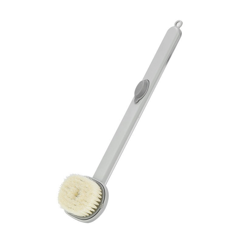 Long handled shower massage brush with soft bristles scrub back brush for exfoliation back cleaning brush for body