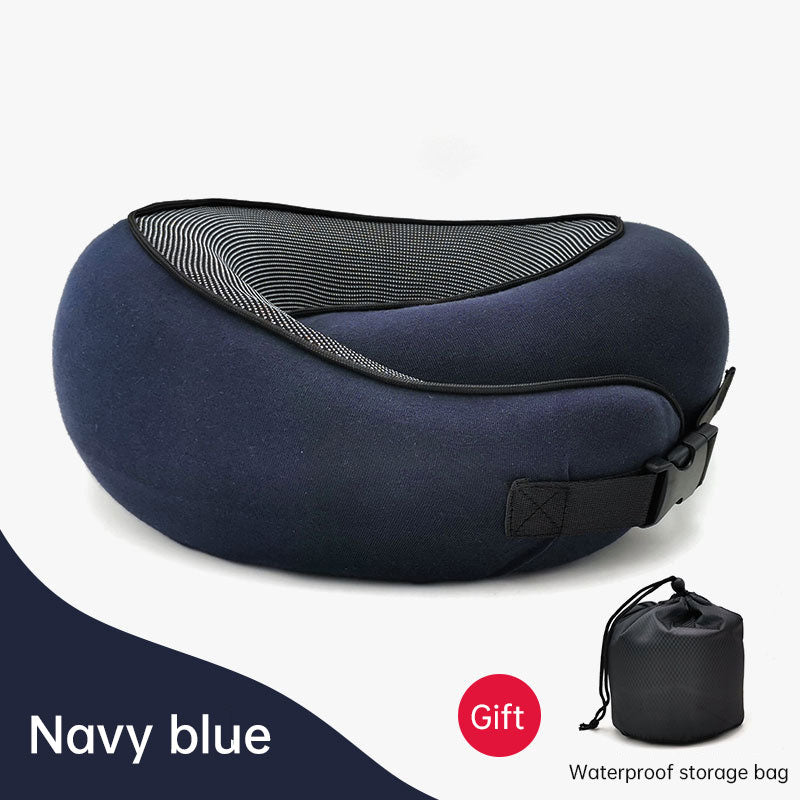 Memory Foam Neck Pillow Cervical Vertebra Travel Portable Noon Break Aircraft U Type Of Pillow Sleep Camping Pillow Carry Bag