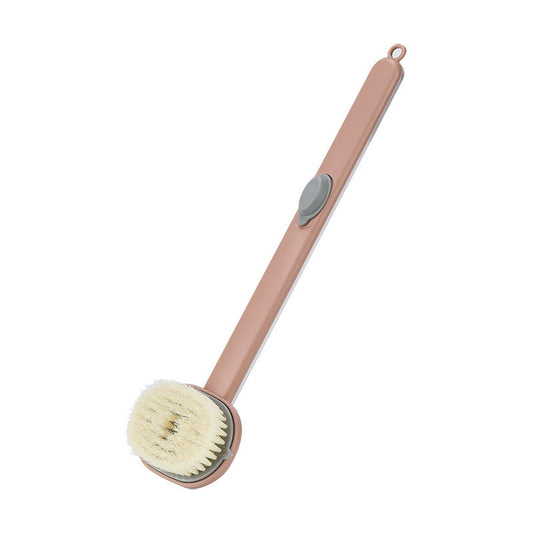 Long handled shower massage brush with soft bristles scrub back brush for exfoliation back cleaning brush for body