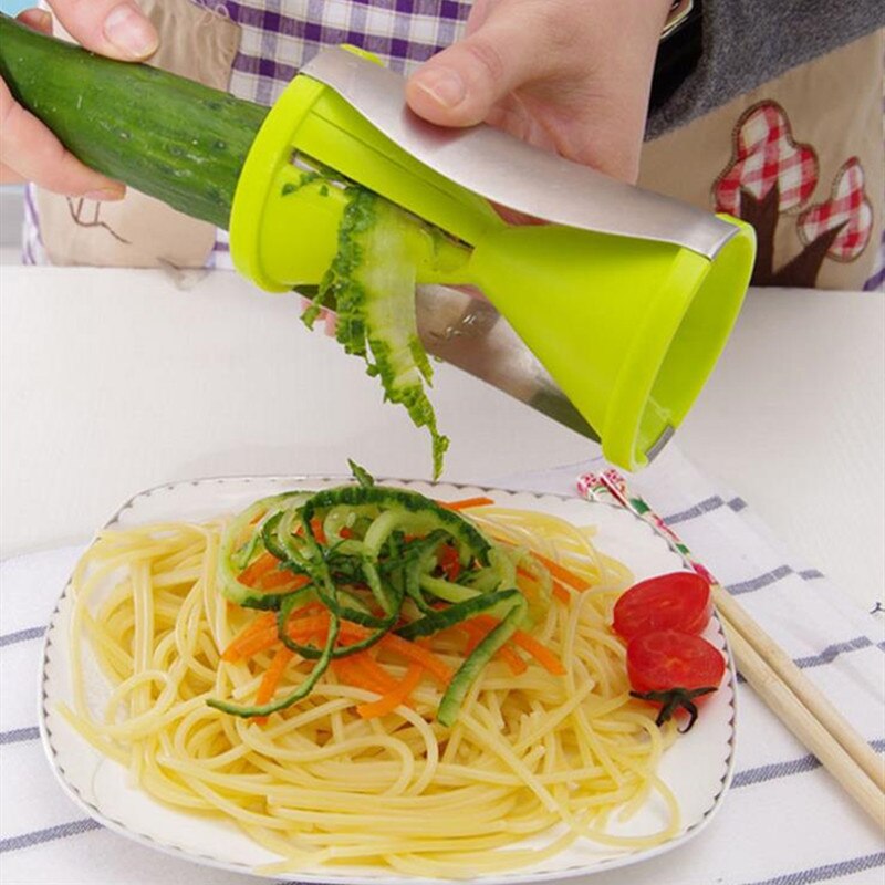 New vegetable spiral funnel slicer fruit cutter peeler kitchen cooking tool