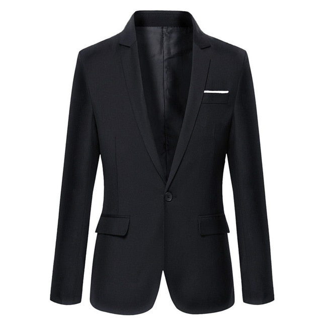 Blazer Men Fashion Slim Male Suits Casual Solid Color Masculine Blazer Size M-6XL