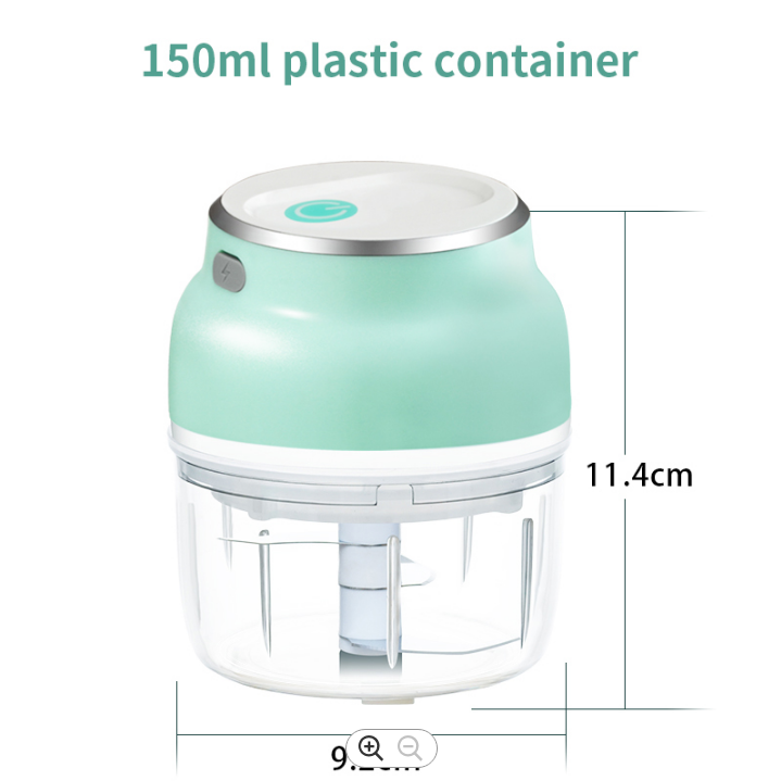 150ML/230ML Kitchen Portable Garlic Vegetable Food Processors Meat Mincer Electric Mini Chopper