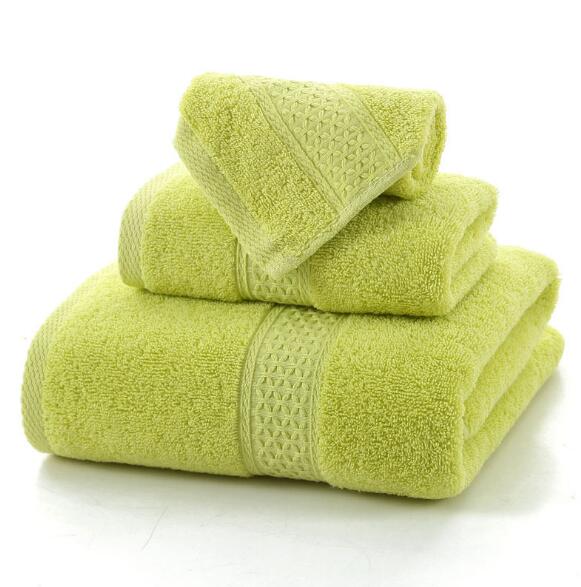 3pcs Solid 100% Cotton Bath Towels For adults large beach towel bathroom for home Sheets SPA Bathroom Terry towels Free shipping