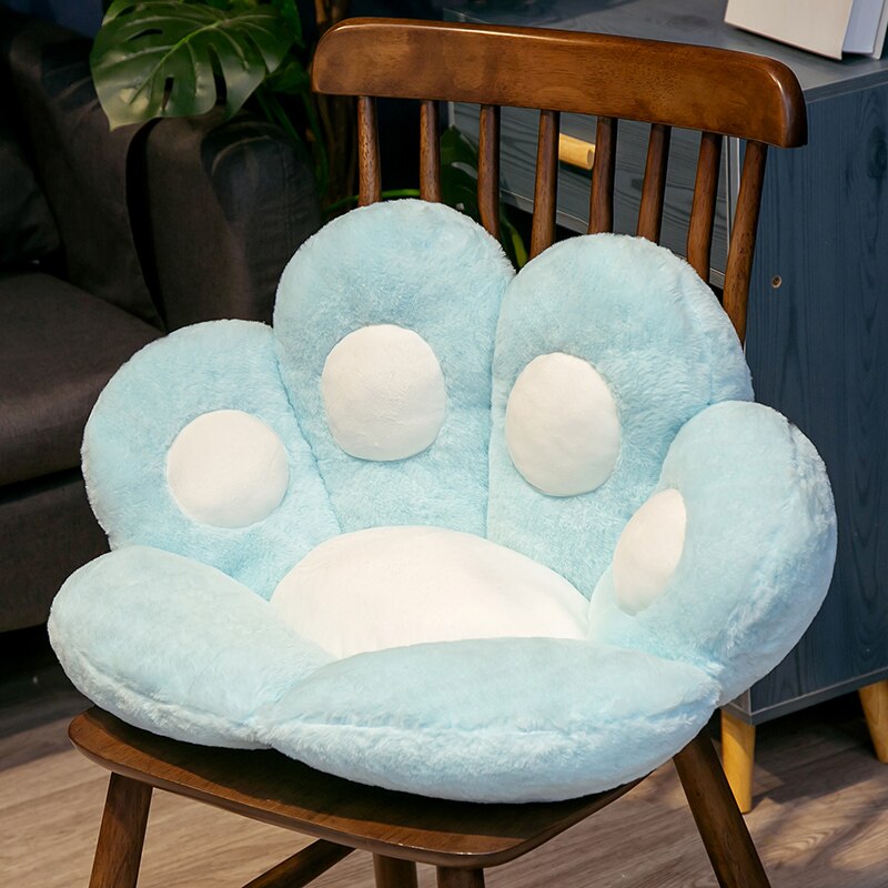 1PC 2 Sizes Soft Paw Pillow Animal Seat Cushion Stuffed Plush Sofa Indoor Floor Home Chair Decor Winter Children Girls Gift