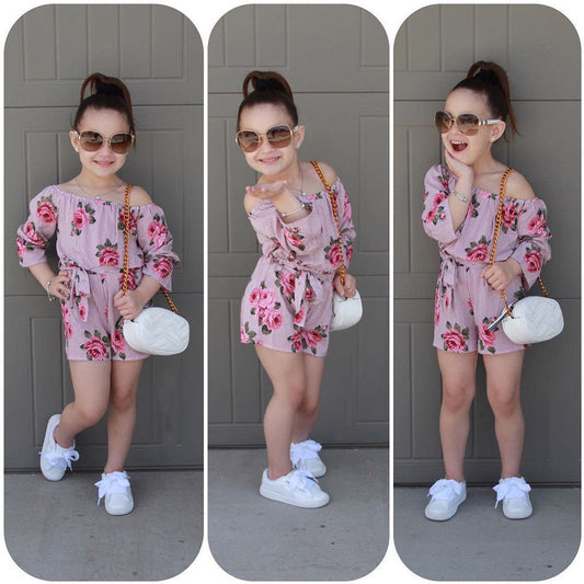 Girl Jumpsuits 6M-5Y US Kids Baby Girl Romper Floral Jumpsuit Sunsuit Summer Outfits Clothes