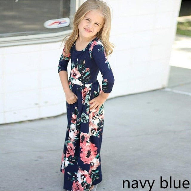 Maxi Girls Summer Dresses Elegant Kids Clothes Unicorn Dress Infantil Autumn 2018 Baby Girls Dress Long Bohemian Vestidos Menina