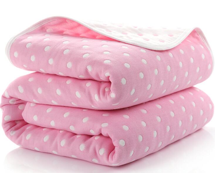 Baby Blankets Newborn Muslin Cotton 6 Layers Thick Swaddle Kids Receiving Blankets Children Cover Bedding