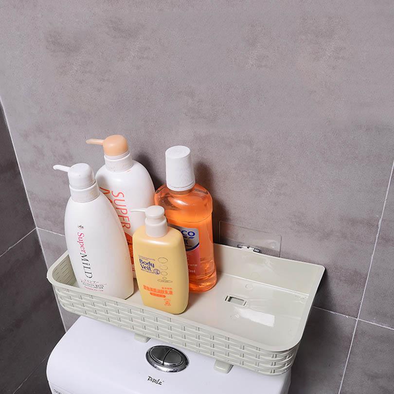 Home Bathroom Storage Rack Multifunction Strong Adhesive Rack Toiletries Shelves for Bathroom Organizer Accessories