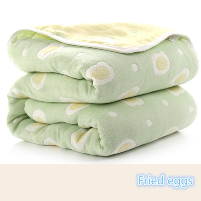 Baby Blankets Newborn Muslin Cotton 6 Layers Thick Swaddle Kids Receiving Blankets Children Cover Bedding