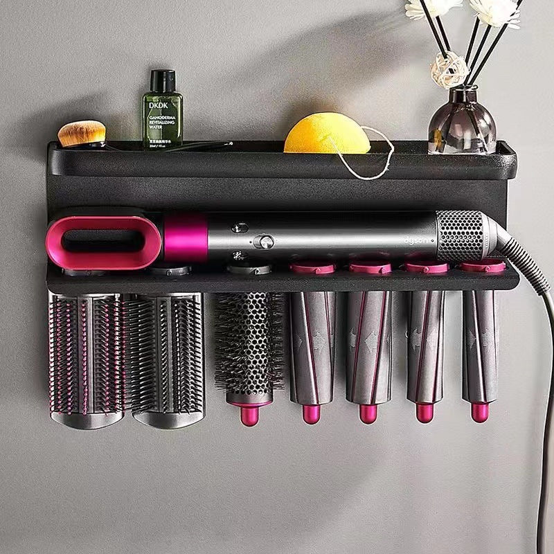 Dyson Hair Dryer Rack Hole-Free Toilet Wall-Mounted Rack Towel Rack Bathroom Storage Toilet Rack