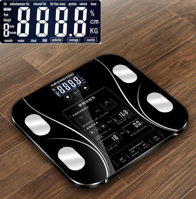 13 Body Index Electronic Smart Weighing Scales Bathroom Body Fat bmi Scale Digital Human Weight Mi Scales Floor lcd display