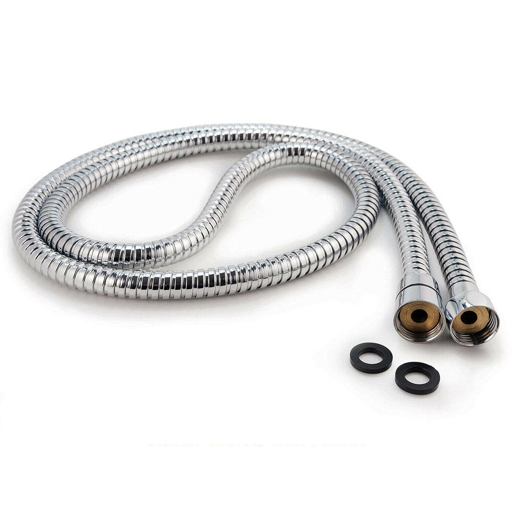 1.5m Stainless Steel Hose Bathroom Shower Head Hose Washer Non-rusting Water Flexible Shower Pipe Household Bathroom Accessories