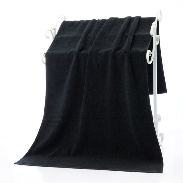 Black Cotton Terry Towels Cotton Face Towel Bath Towels For Adults 70*140cm Bathroom Towels