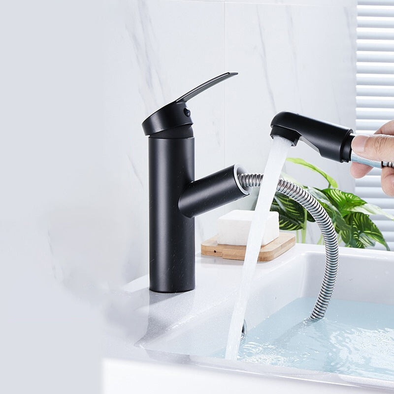 Kitchen Faucet Single Hole Pull Out Spout Kitchen Sink Mixer Tap Stream Sprayer Head