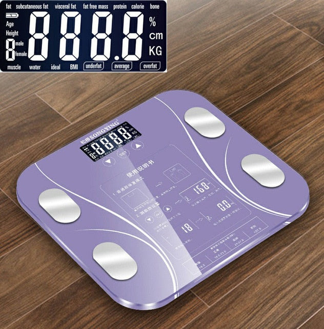 13 Body Index Electronic Smart Weighing Scales Bathroom Body Fat bmi Scale Digital Human Weight Mi Scales Floor lcd display