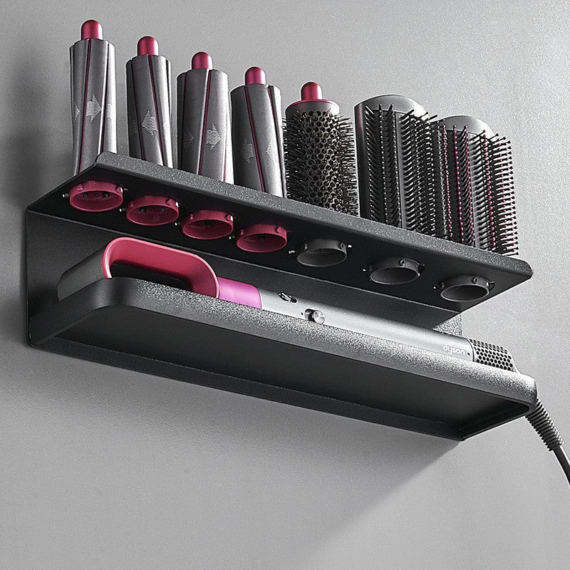 Dyson Hair Dryer Rack Hole-Free Toilet Wall-Mounted Rack Towel Rack Bathroom Storage Toilet Rack