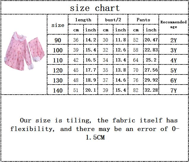 Kids Girls Summer Pajamas Children Sleepwear Baby Pajamas Sets Girls Flower Lace Cotton Nightwear Clothes Kids Clothing 2-7Y