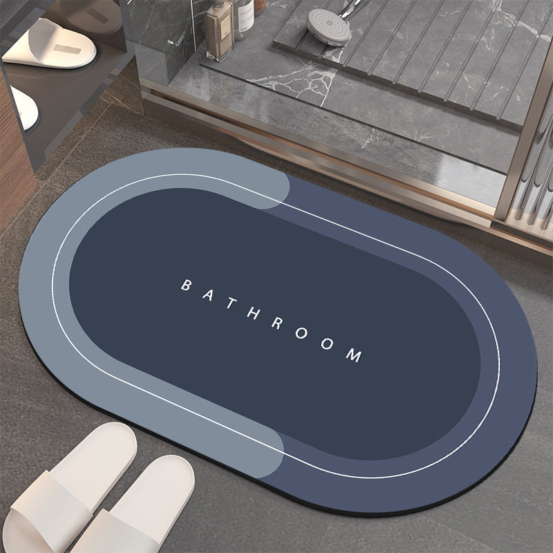 Technology Velvet Soft Pad Absorbent Mat Bathroom Simple Floor Mat Absorbent Quick Dry Bathroom Foot Mat Kitchen Toilet Carpet