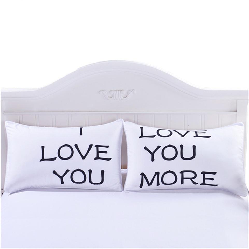 Bedding   I love you Pillowcase Print Neck Pillow Case  Decorative Pillow Cover  Bedding