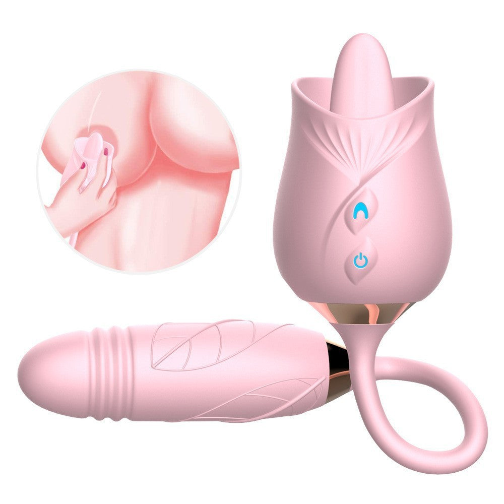 Orena Rose New Product Mantinghua 3 Generations Double-Headed Sucking Vibrating Egg Female Masturbation Sex Toys