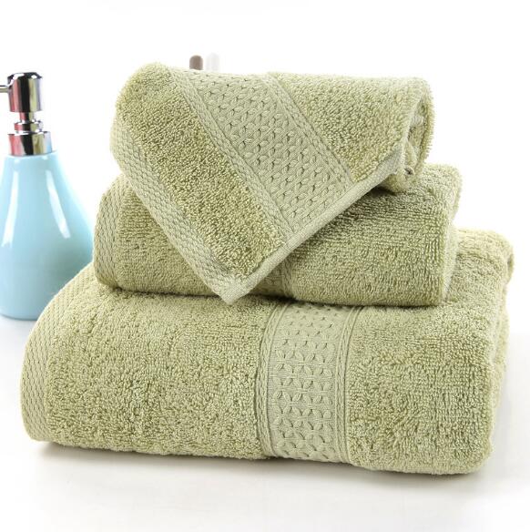 3pcs Solid 100% Cotton Bath Towels For adults large beach towel bathroom for home Sheets SPA Bathroom Terry towels Free shipping