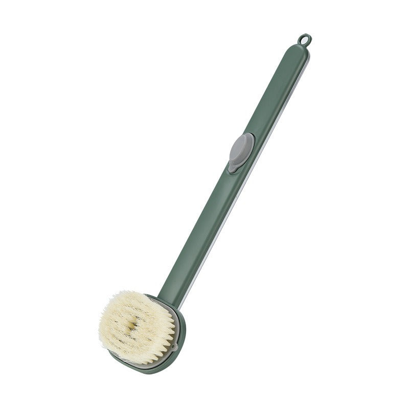 Long handled shower massage brush with soft bristles scrub back brush for exfoliation back cleaning brush for body