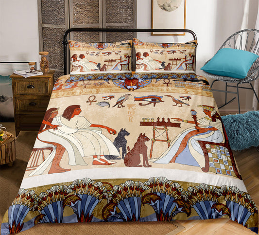 African home textile ethnic style bed sheet quilt cover pillowcase three or four piece set