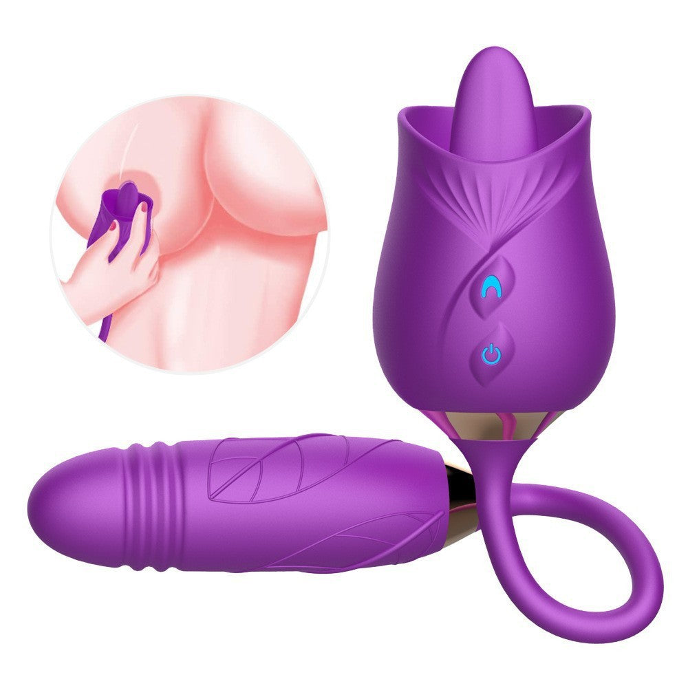 Orena Rose New Product Mantinghua 3 Generations Double-Headed Sucking Vibrating Egg Female Masturbation Sex Toys