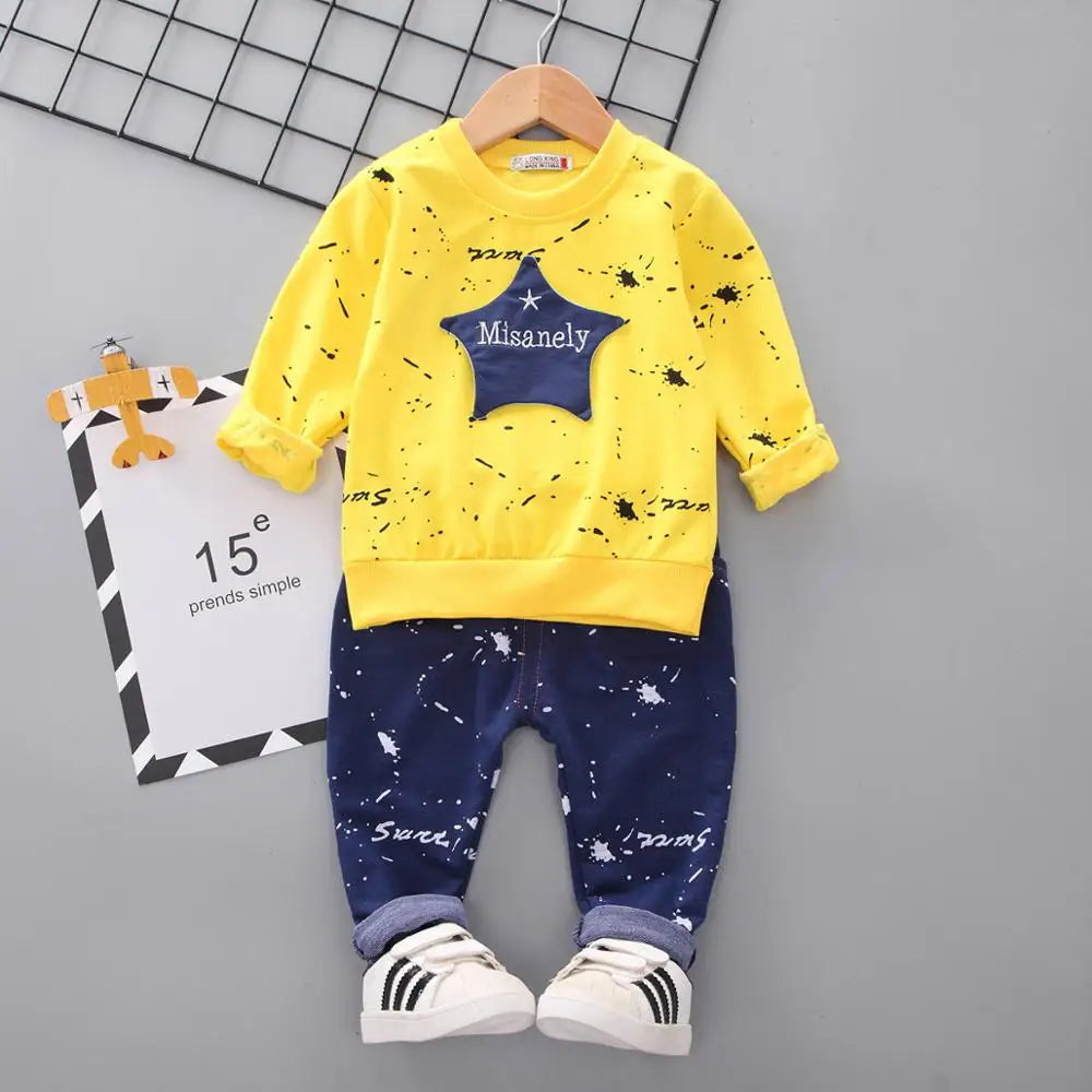 Kids Clothes Baby Boys Costume Star camouflage Tracksuit Tops Pants 2PCS Children Newborn Boy spring Outfits girls infantil Set