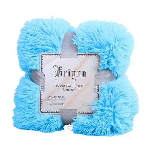 80x120cm 1pc Soft  Warm Fluffy Shaggy Bed Sofa Bedspread Children SafetyBedding Sheet Throw Home Decoration Comfortable Blanket