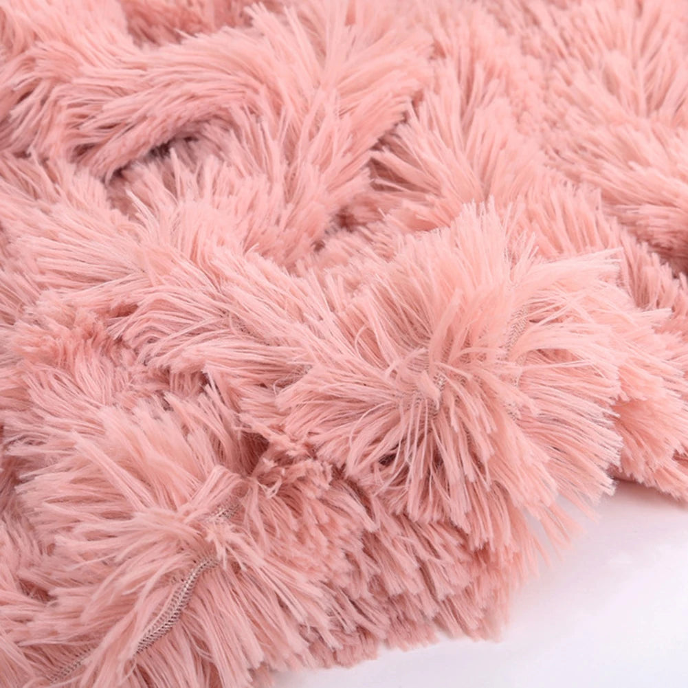 80x120cm 1pc Soft  Warm Fluffy Shaggy Bed Sofa Bedspread Children SafetyBedding Sheet Throw Home Decoration Comfortable Blanket