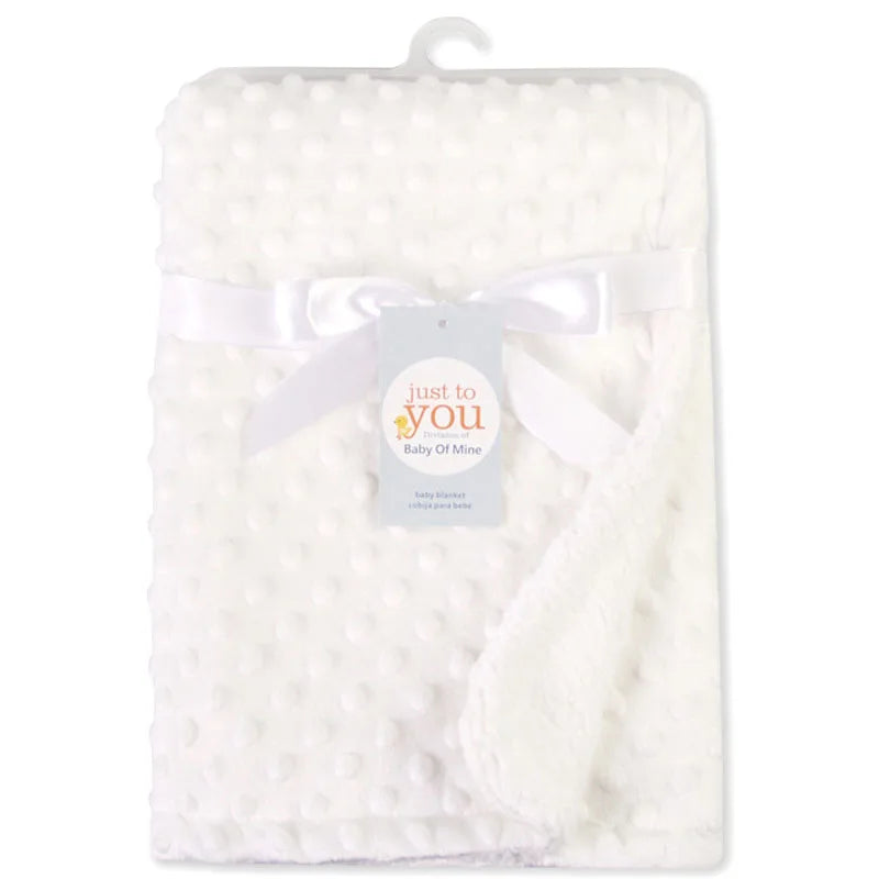 Baby Blanket & Swaddling Newborn Thermal Soft Fleece Blanket Solid Bedding Set Cotton Quilt